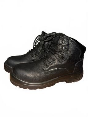 S Fellas By Genuine Grip Waterproof Men's Black Work Boot Size 7.5 Wide